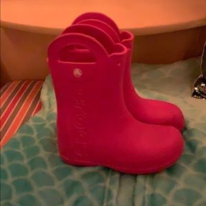 Croc rain boots